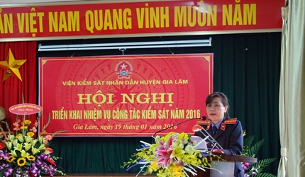 Viện kiểm sát nhân dân huyện Gia Lâm tổ chức Hội nghị  triển khai công...